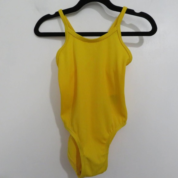 Old Navy Swim Old Navy Yellow One Piece Bathing Suit Sz 824m Poshmark